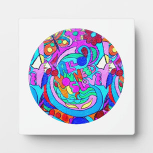 Plaque Photo hippie amour super