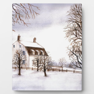 Plaque Photo Hiver en Nouvelle-Angleterre