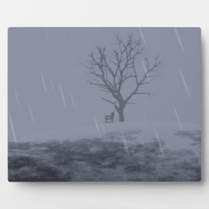 Plaque photo hiver-froid