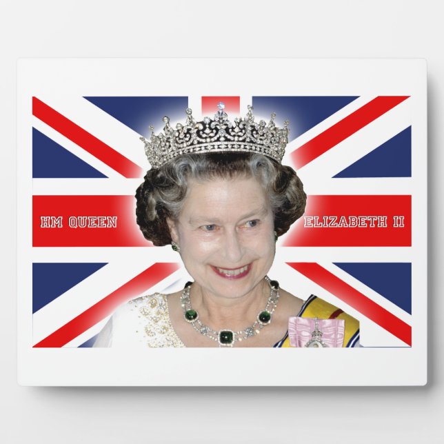 Plaque Photo HM Queen Elizabeth II - Photo Pro (Devant)
