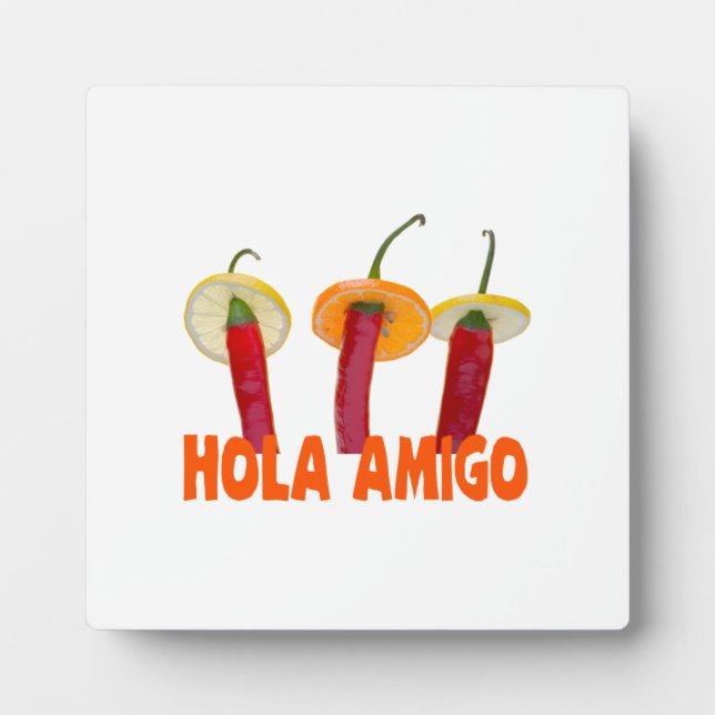 Plaque Photo Hola amigo (Devant)