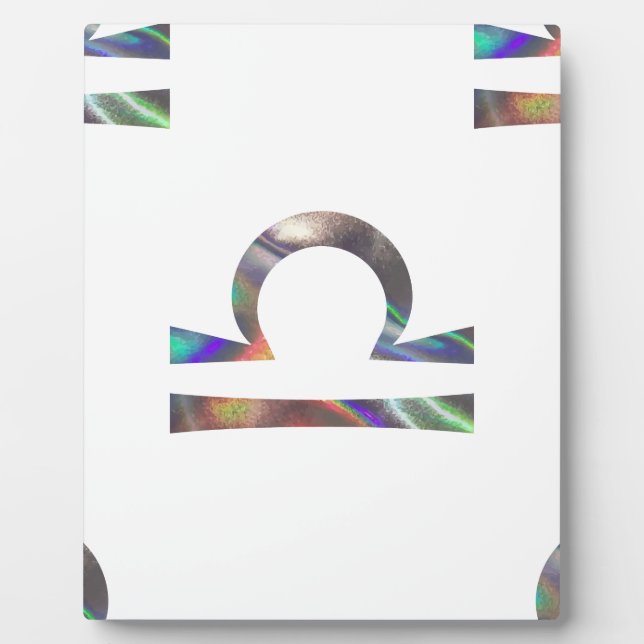 Plaque Photo hologramme Balance (Devant)