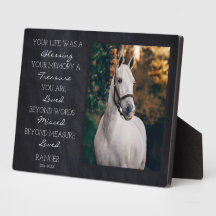Horse Memorial Animaux de compagnie Perte Souvenir