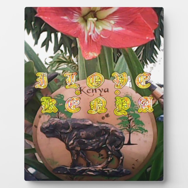 Plaque Photo I (Coeur) Kenya Buffalo Patch/Print (Devant)
