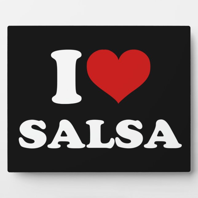 Plaque Photo I Love Salsa (Devant)