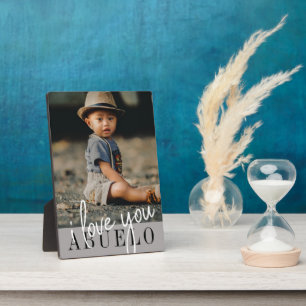 Plaque Photo I Love You Abuelo Photo personnalisée