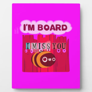 Plaque Photo I Miss You I