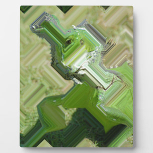 Plaque Photo Iguana verte