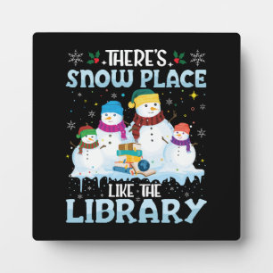 Plaque Photo Il y a un endroit de neige comme la bibliothèque N