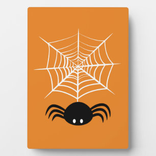 Plaque Photo Illustration d'araignée d'Halloween effrayante