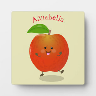 Plaque Photo Illustration de dessin animé sur la pomme de danse