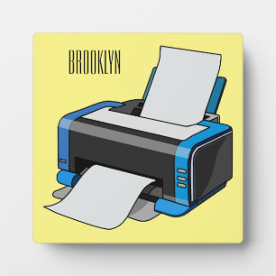 Plaque Photo Illustration de dessin d'imprimante