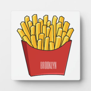Plaque Photo Illustration de frites
