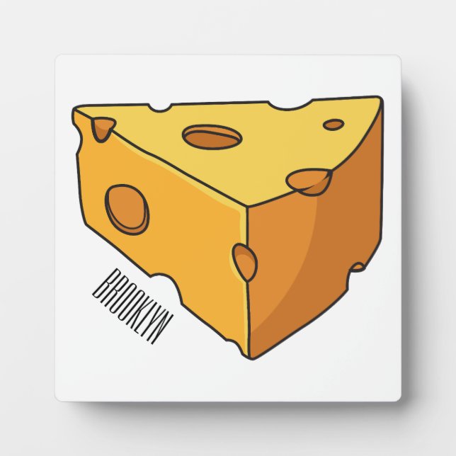 Plaque Photo Illustration de fromage (Devant)