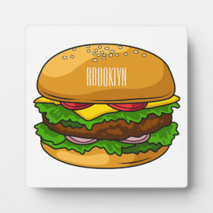Plaque Photo Illustration de Hamburger