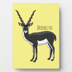 Plaque Photo Illustration de l'antilope Blackbuck