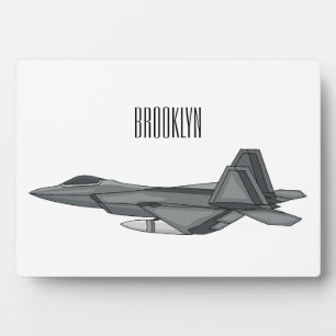 Plaque Photo Illustration de l'avion de chasse