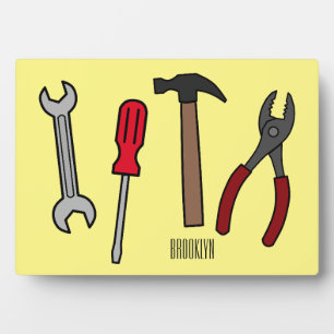 Plaque Photo Illustration des outils de menuiserie