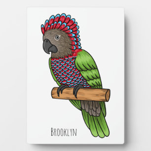 Plaque Photo Illustration d'oiseau perroquet à tête de faucon