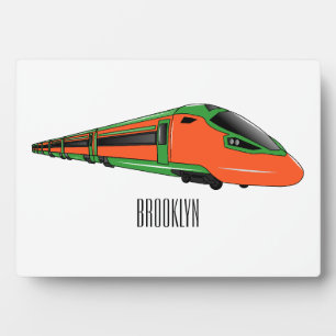 Plaque Photo Illustration du train à balles