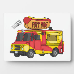 Plaque Photo Illustration d'un camion de nourriture pour chien 