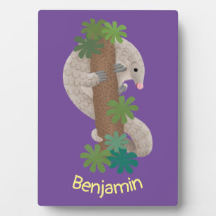 Plaque Photo Illustration d'une anteure de pangolin mignonne