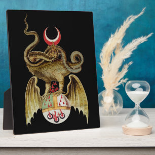 Plaque Photo Illustration Vintage Alchemy Dragon