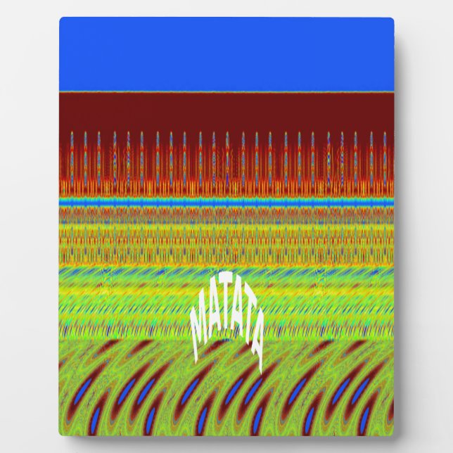 Plaque Photo Impression Motif géométrique coloré (Devant)