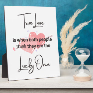 Plaque Photo Impression sur toile de citation de véritable amou