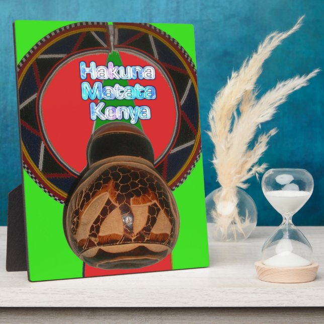 Plaque Photo Imprimer Hakuna Matata Kenya Art (Côté)
