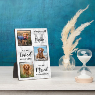 Plaque Photo In Love Memory Pet Memorial Chien Photo Collage Pl