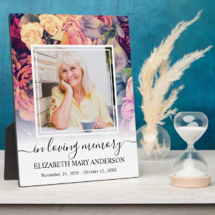 Plaque Photo In Love Memory Photo Moody Floral Memorial