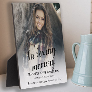 Plaque Photo In Love Memory Photo Tribute