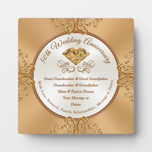 Plaque Photo Inexpensive Gifts for 50th Wedding Anniversary