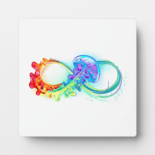 Plaque Photo Infinity avec Rainbow Jellyfish