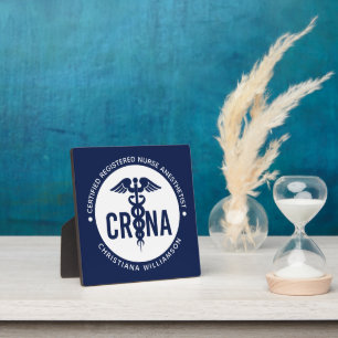 Plaque Photo Infirmière anesthésiste certifiée CRNA personnalis