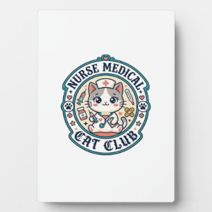 Plaque Photo Infirmière Chat Médical Drôle Conception Amateur d