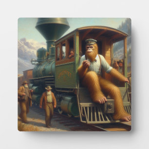 Plaque Photo Ingénieur de train Bigfoot