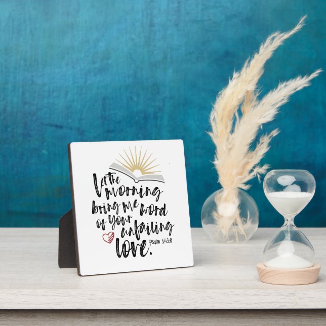 Plaque Photo INJUSTE AMOUR Psaume Bible Écriture Easel (Insitu)