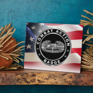 Plaque Photo Insigne d'action de combat