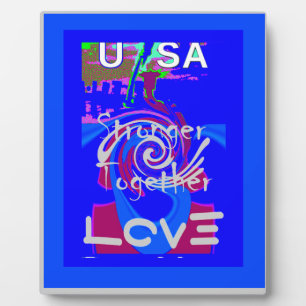 Plaque Photo Inspiration USA Nous Sommes Forts Ensemble Avec Am