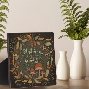 Plaque Photo Inspirational Autumn Cote Feuilles de champignons