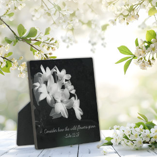 Plaque Photo Inspirational Bible Verse