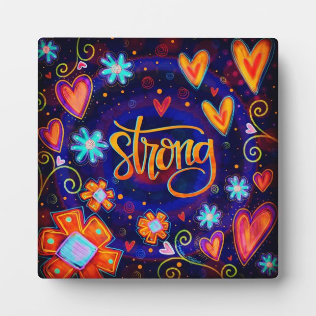 Plaque Photo Inspirationnel Fort Moderne Inspiritisme Easel (Devant)