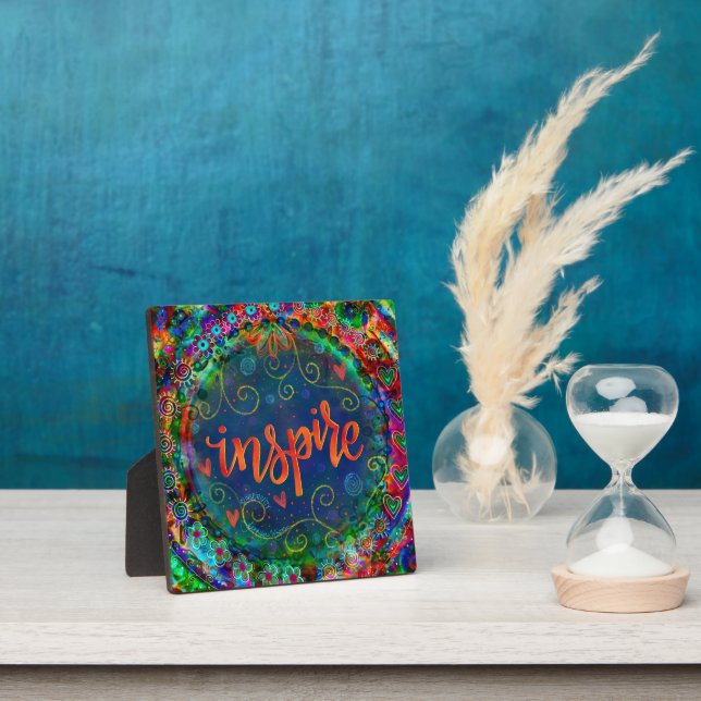Plaque Photo Inspirer Pretty Motivational Inspirivational Easel (Insitu)