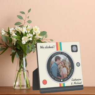 Plaque Photo Instant Camera Couple Photo Anniversaire unique