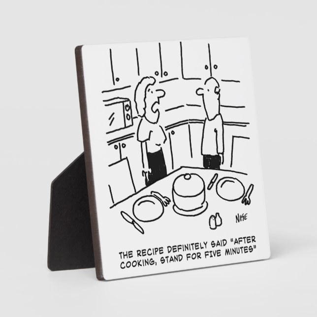 Plaque Photo Instructions pour la recette Cuisine suivie dans u (Recto)