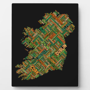Plaque Photo Ireland Eire City Text map