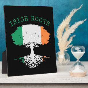 Plaque Photo Irish Roots Family Tree Tabletop