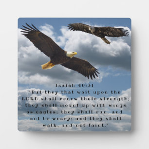 PLAQUE PHOTO ISAIAH 40:31